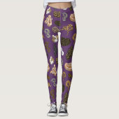 Ball-Pythonschlange-Schlange verwandeln Muster Leggings (Vorderseite)