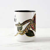 Ball-Pythonschlange-Schlangen-Tassen-gefährliche Zweifarbige Tasse (Mittel)