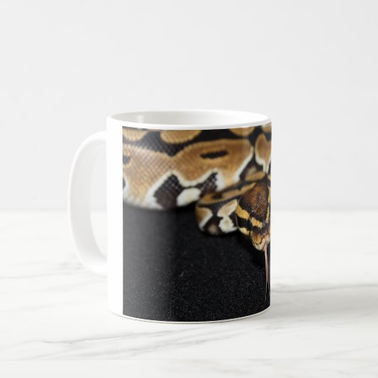 Ball-Pythonschlange-Tasse Kaffeetasse (Vorderseite Links)