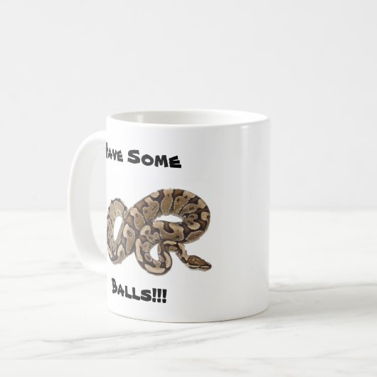 Ball-Pythonschlangen Kaffeetasse (Vorderseite Links)