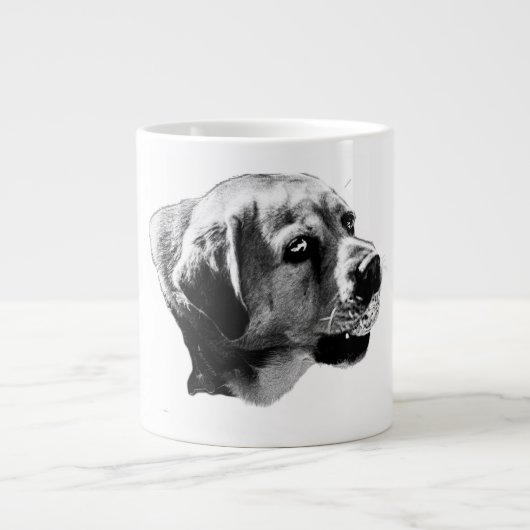 Ball Ready - Labrador Resolve Jumbo-Tasse (Vorderseite)