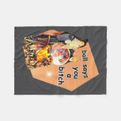 Ball Says You A Btch Meme Fleecedecke (Vorderseite (Horizontal))