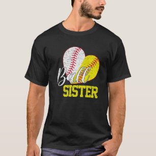 Ball Sister beide Softball Baseball Geschenke Mutt T-Shirt