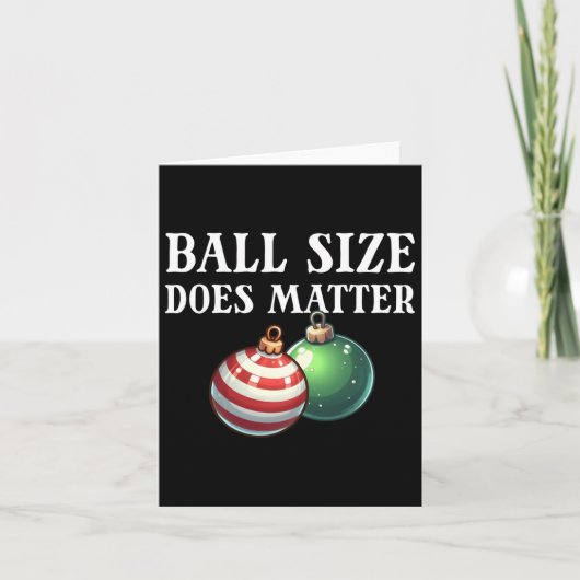 Ball Size ist das unerhörte Weihnachtsgebäck der F Karte (Vorderseite)