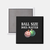 Ball Size ist das unerhörte Weihnachtsgebäck der F Magnet (Vorderseite/Rückseite)