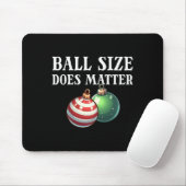 Ball Size ist das unerhörte Weihnachtsgebäck der F Mousepad (Mit Mouse)