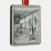 Ball-Spiel Silbernes Ornament (Rechts)