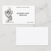 Ball spielen - Junge Orangutan Ape Visitenkarte (Vorne/Hinten)