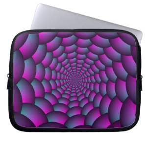 Ball Spiral in Rosa Blau und Lila Laptopschutzhülle