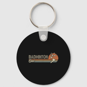 Ball Sport Shuttle Sport Retro Badminton Papa Männ Schlüsselanhänger