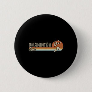 Ball Sport Sport Shuttle Retro Badminton Papa Männ Button