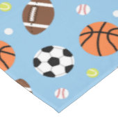 Ball-Sport - themenorientiertes Muster für Jungen Tischdecke (Schrägansicht)