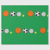 Ball Sports Geschenkpapier (Flach)