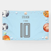 Ball Sports Kindergeburtstag Banner (Horizontal)