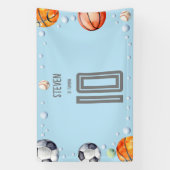 Ball Sports Kindergeburtstag Banner (Vertikal)