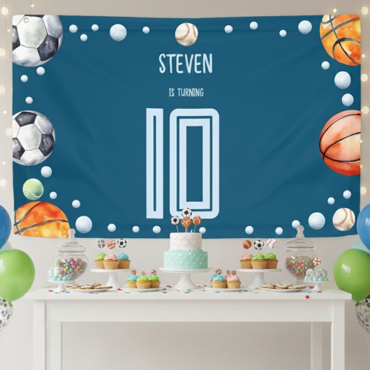 Ball Sports Kindergeburtstag Banner