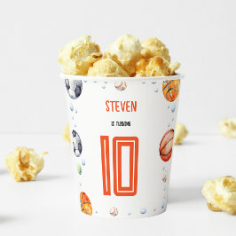 Ball Sports Kindergeburtstag Pappbecher