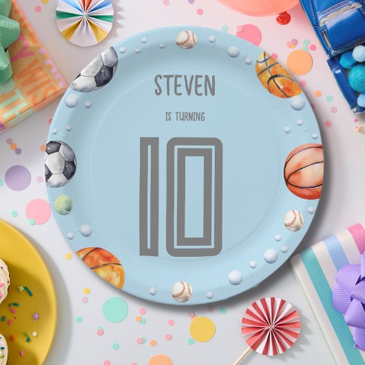 Ball Sports Kindergeburtstag Pappteller