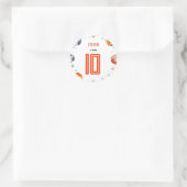 Ball Sports Kindergeburtstag Runder Aufkleber (Tasche)