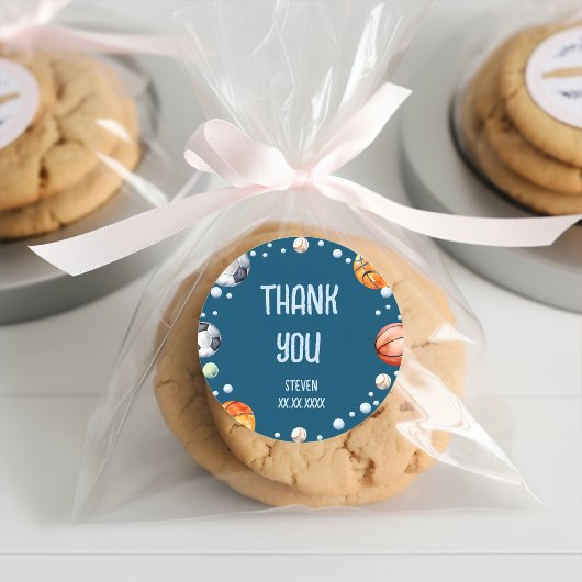 Ball Sports Kindergeburtstag Runder Aufkleber