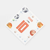 Ball Sports Kindergeburtstag Serviette (Ecke)