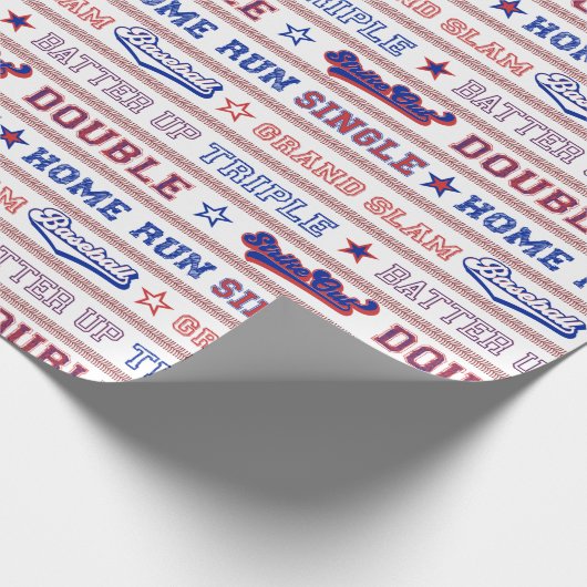 Ball Stitch - Baseball Geschenkpapier (Ecke)