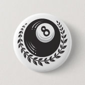 Ball-Tätowierung der Magie-8 Button (Vorderseite)