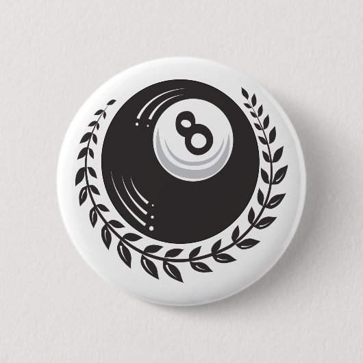 Ball-Tätowierung der Magie-8 Button (Vorderseite)
