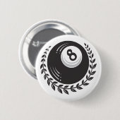 Ball-Tätowierung der Magie-8 Button (Vorne & Hinten)