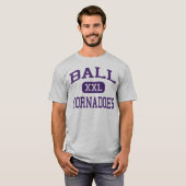 Ball - Tornados - Highschool - Galveston Texas T-Shirt (Vorne ganz)