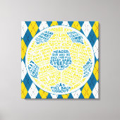 Ball Typografy Box Leinwand (Vorderseite)