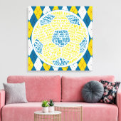 Ball Typografy Box Leinwand (Insitu (Wohnzimmer))