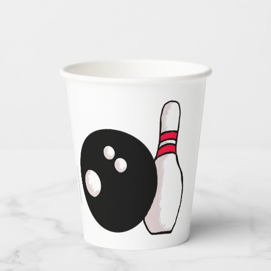 Ball- und Button-Papiertücher Pappbecher (Rückseite)