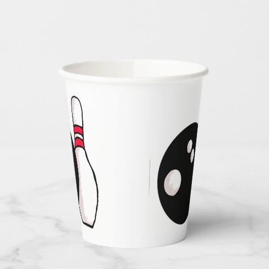 Ball- und Button-Papiertücher Pappbecher (Links)