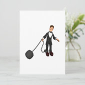 Ball und Kette 2 Einladung (Stehend Vorderseite)