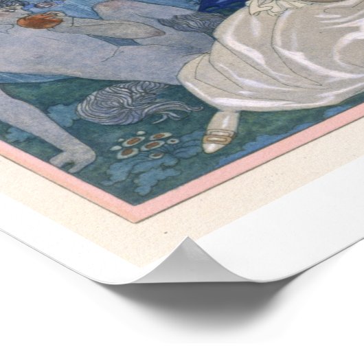 Ball Under the Blue Moon, Illustration für "Fetes Poster (Ecke)