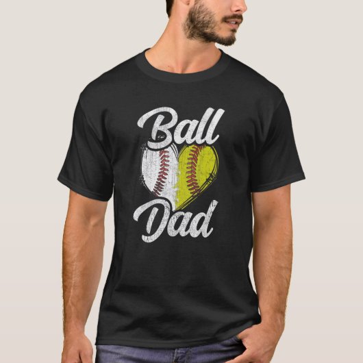 Ball Vater Baseball Softball Team Sports T-Shirt (Vorderseite)