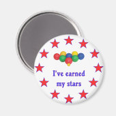 Ball verdient meine Sterne Magnet (Vorderseite/Rückseite)