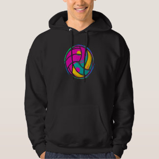 Ball Volleyball Graphicyin Yang Volleyball Girl W Hoodie