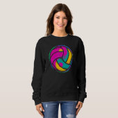 Ball Volleyball Graphicyin Yang Volleyball Girl W Sweatshirt (Vorne ganz)