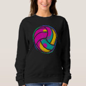 Ball Volleyball Graphicyin Yang Volleyball Girl W Sweatshirt (Vorderseite)