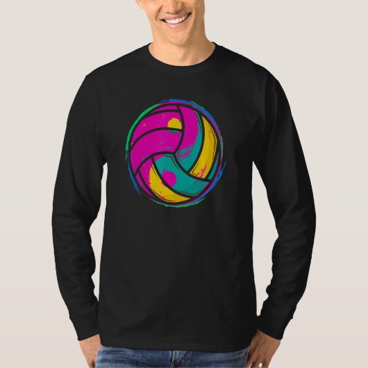 Ball Volleyball Graphicyin Yang Volleyball Girl W T-Shirt (Vorderseite)