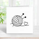 Ball von Strickgarn Gummistempel