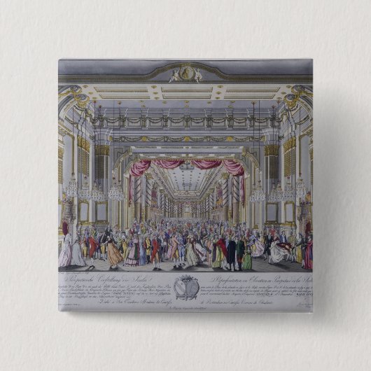 Ball, welche der Krönung von Leopold folgt Button (Vorderseite)
