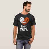 Ball Yaya Heart Volleyball Basketball Fußball Ya T-Shirt (Vorne ganz)