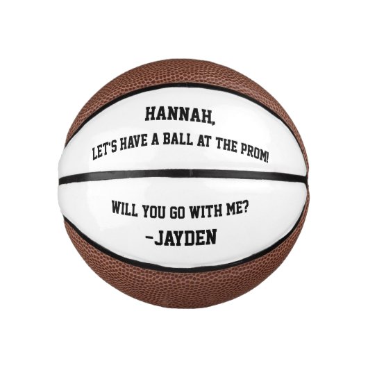 Ballantrag Mini Basketball (Vorderseite)