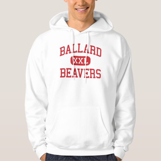 Ballard - Biber - hoch - Seattle Washington Hoodie (Vorderseite)