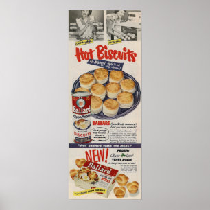 Ballard Biscuits Ad. Poster