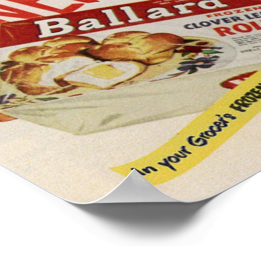 Ballard Biscuits Ad. Poster (Ecke)
