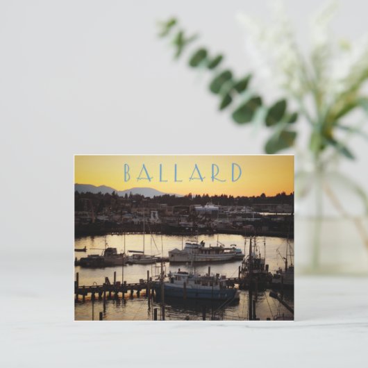 Ballard Boote Postkarte (Stehend Vorderseite)